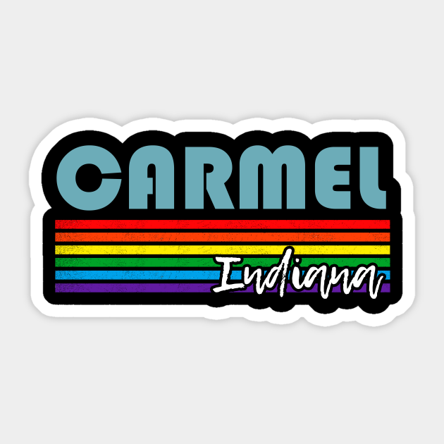 Carmel Indiana Pride Shirt Carmel LGBT Gift LGBTQ Supporter Tee Pride